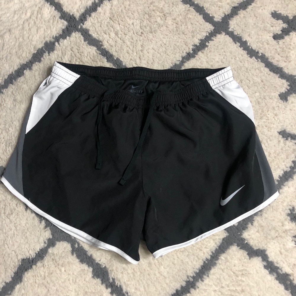 Black and White Women’s Nike Dri-Fit Shorts